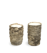 2 floor candles DAYA from woody agave in size L