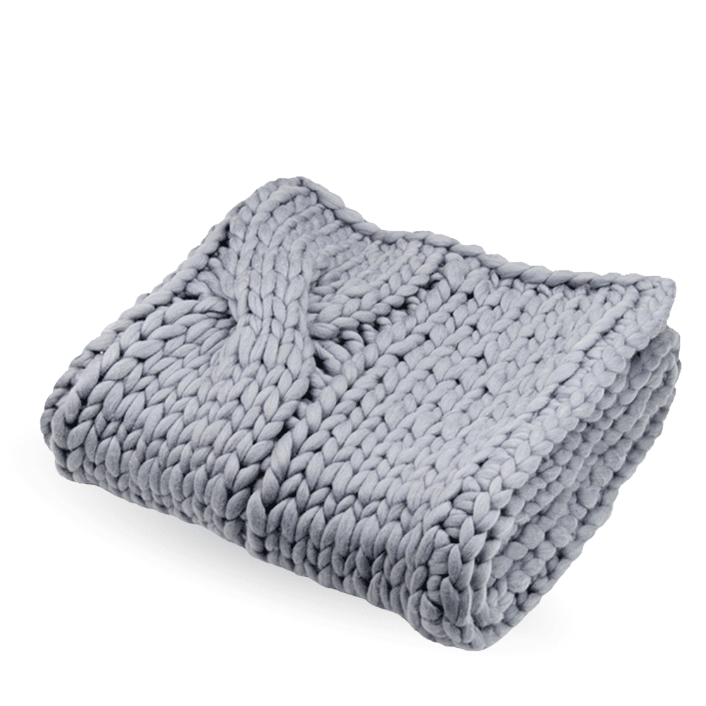 Knitted blanket FLUF braid