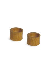 2 egg holders wood Nature oiled empty