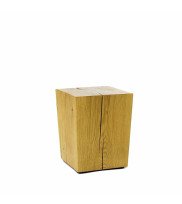 Wooden stool Klotzki 30 from oak nature oiled