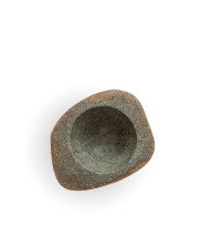 Decorative bowl POOl from Riverstone in color stone beige top view