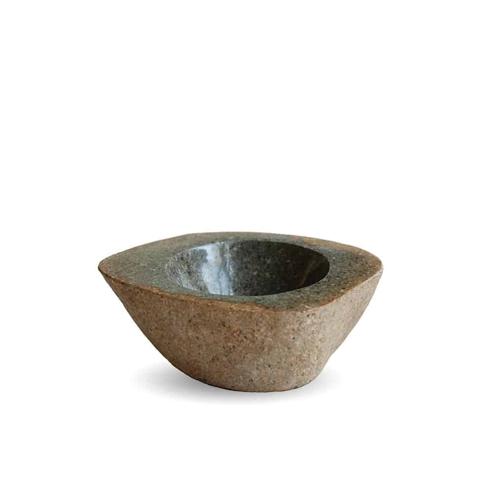 Decorative bowl POOl from Riverstone in color stone beige