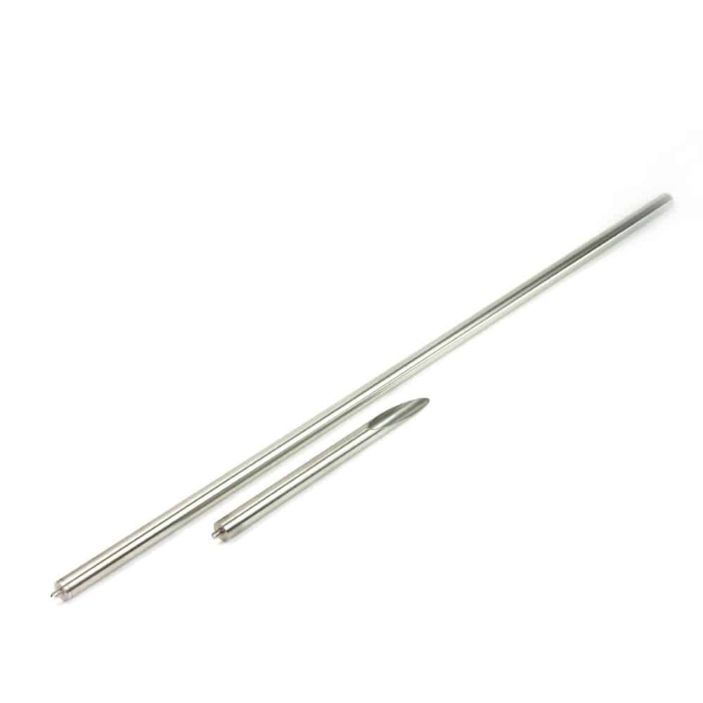 Two-piece stainless steel rod with threaded pin for insect hotels