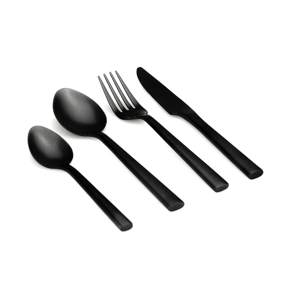 Cutlery LUXXO black plain